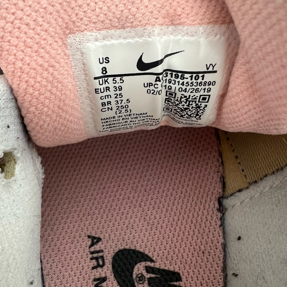 Nike Women's Black and White Sneakers with Pink Accent - Air Max 2 Light - Picture 8 of 9